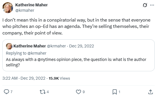 All Op-Eds Have an Agenda