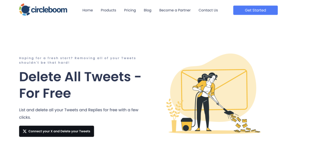Circleboom Delete All Tweets Tool
