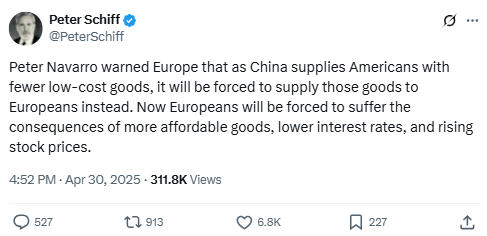 Navarro’s Tariff Strategy Backfires—Europe Benefits from U.S.-China Trade Tensions